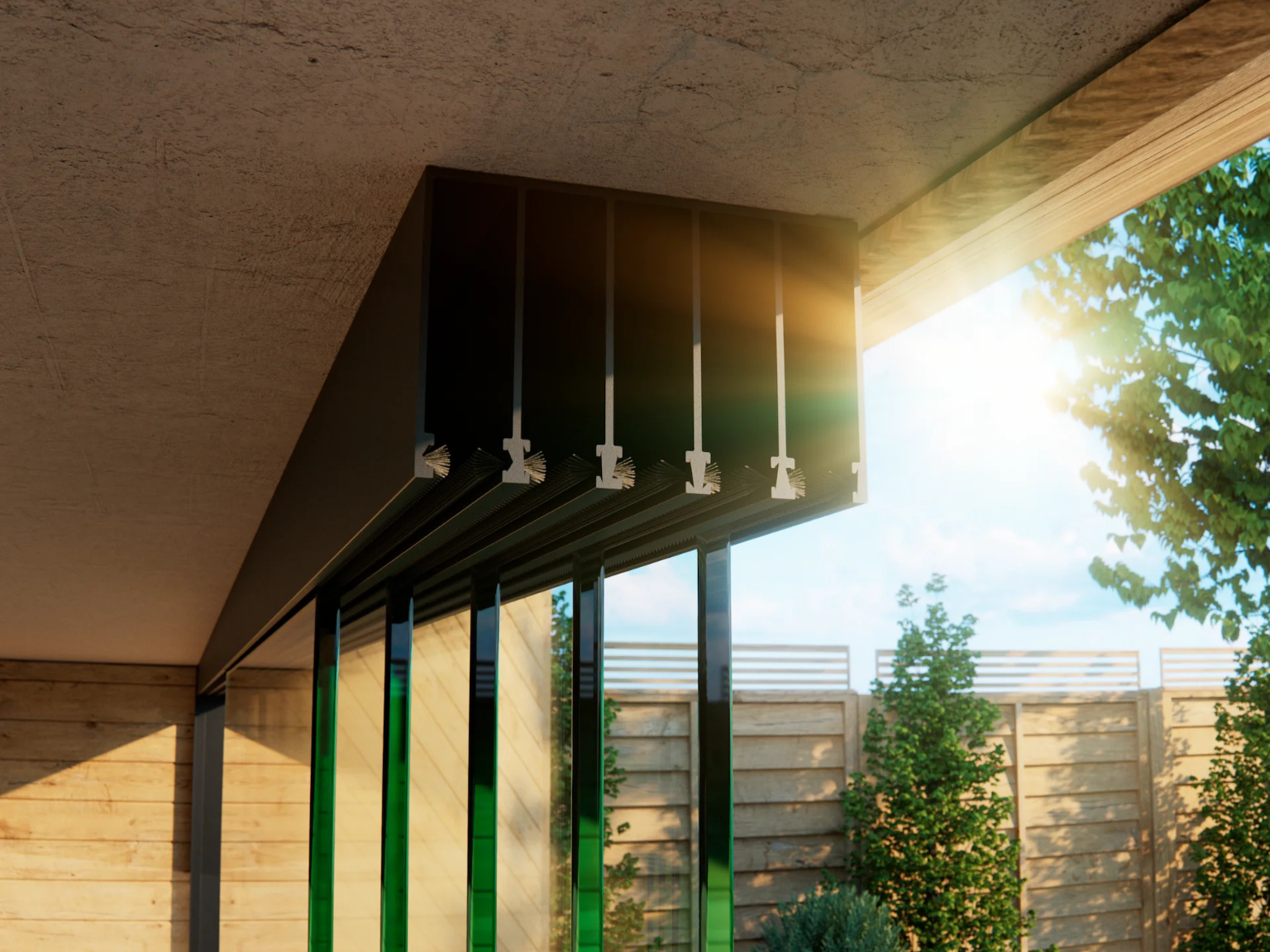 Glasschiebewand Breite bis zu 440 cm