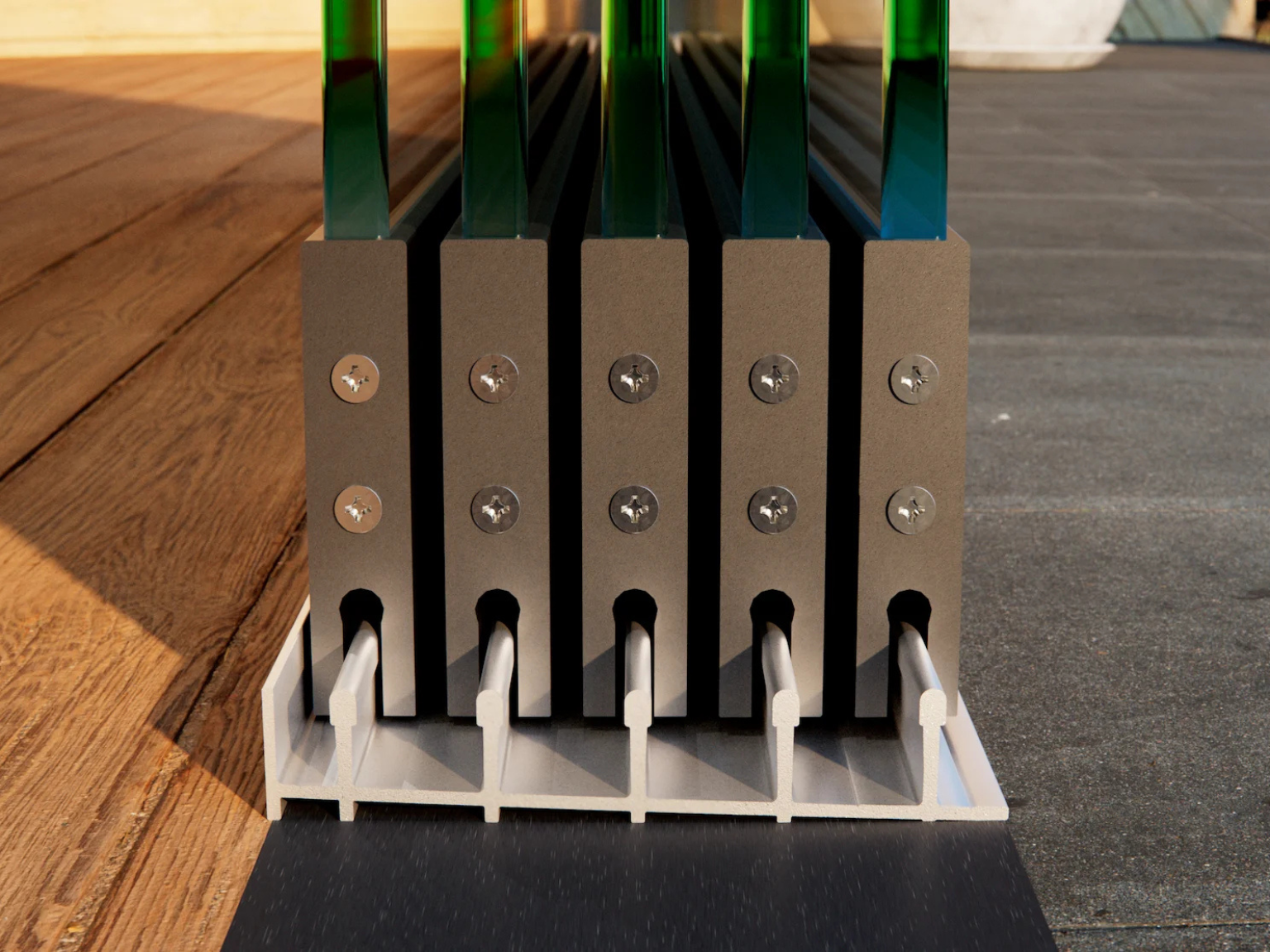 Glasschiebewand Breite bis zu 440 cm