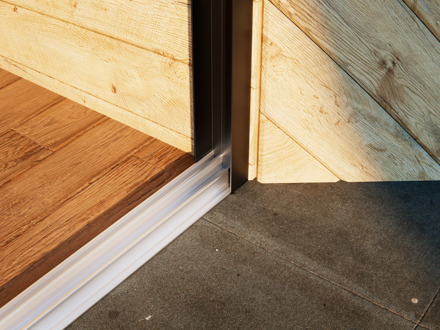 Glasschiebewand Breite von 178 cm bis 194 cm