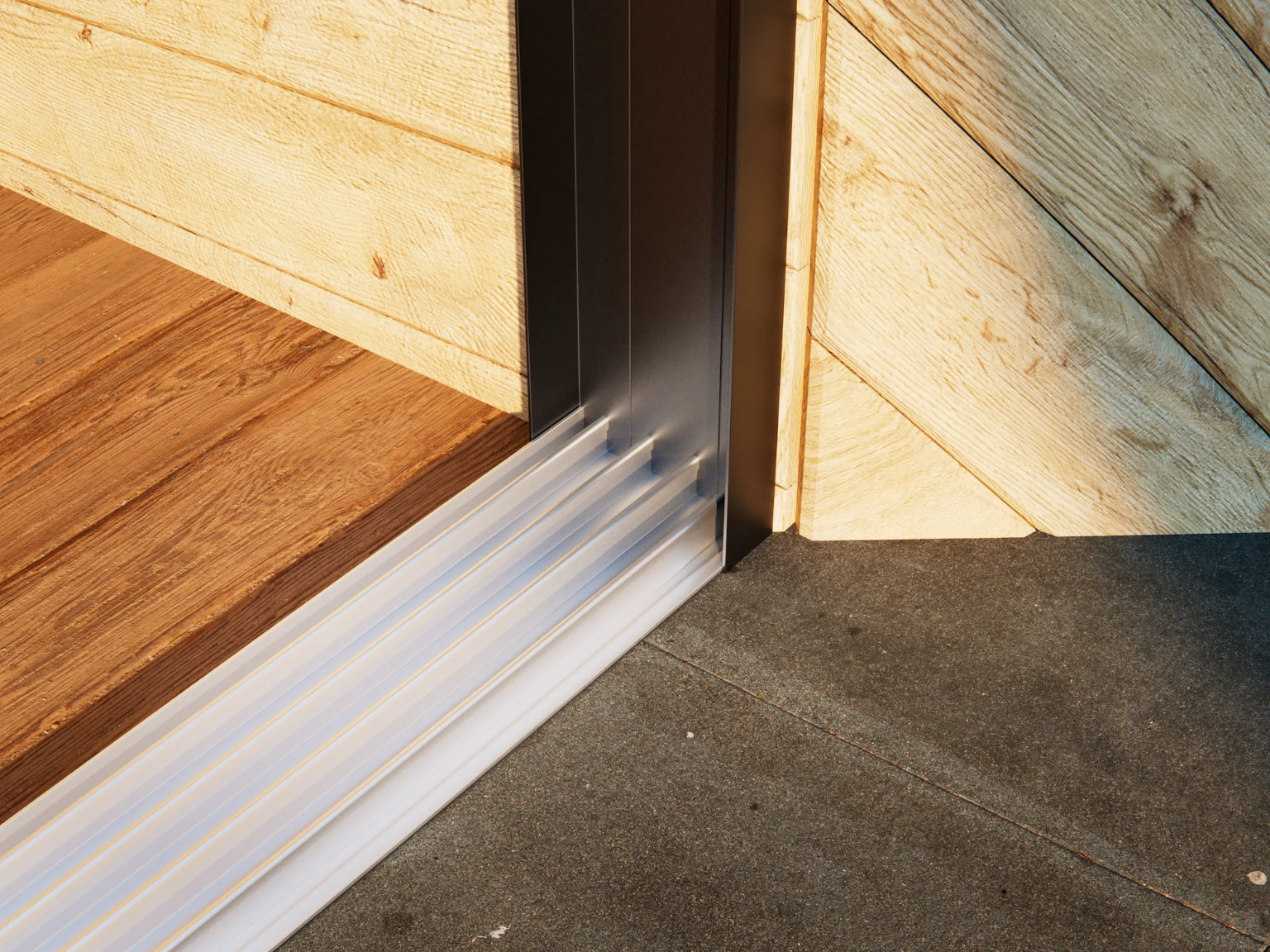 Glasschiebewand Breite von 384 cm bis 405 cm